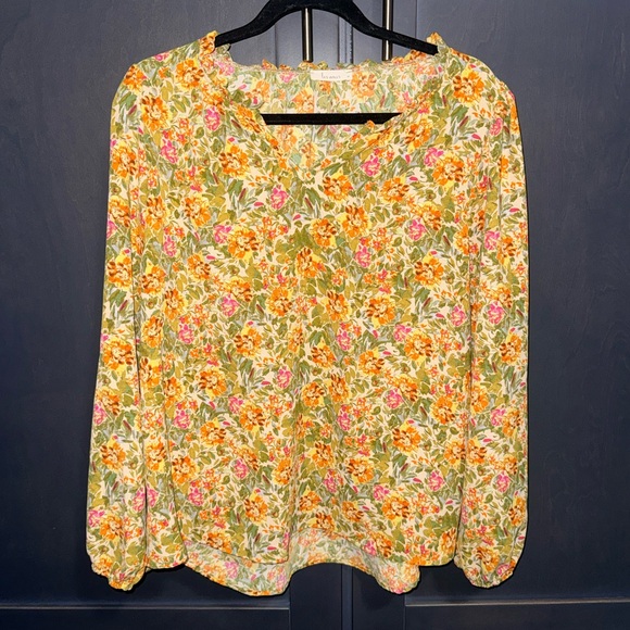 Les Amis Tops - Women's Floral Blouse